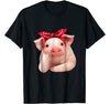 Image of Red Bandanna Pig Funny I Love Piggy T Shirt